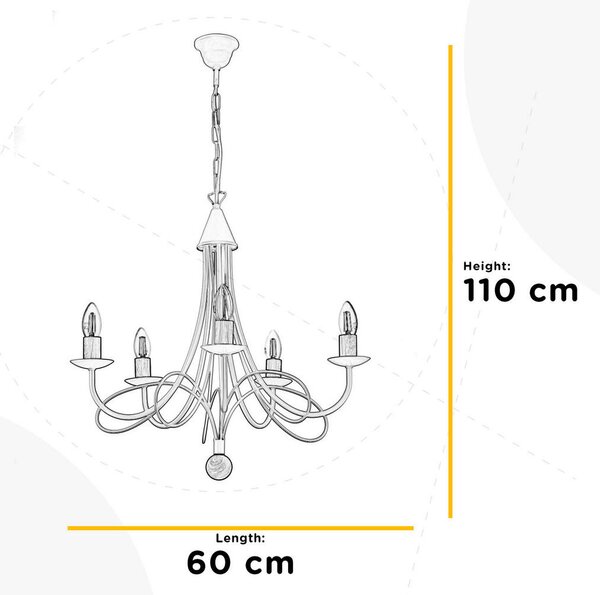 LESTENEC 5099 MILVIA 60/60/110 cm E14