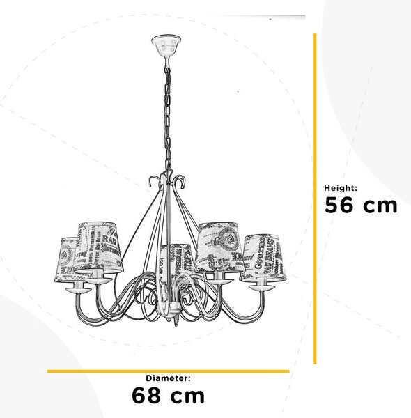 LESTENEC POLETTE 68/68/110 cm E14