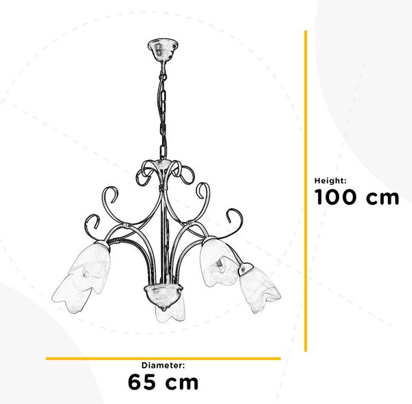 LESTENEC 4623 ODINO 65/65/100 cm E14