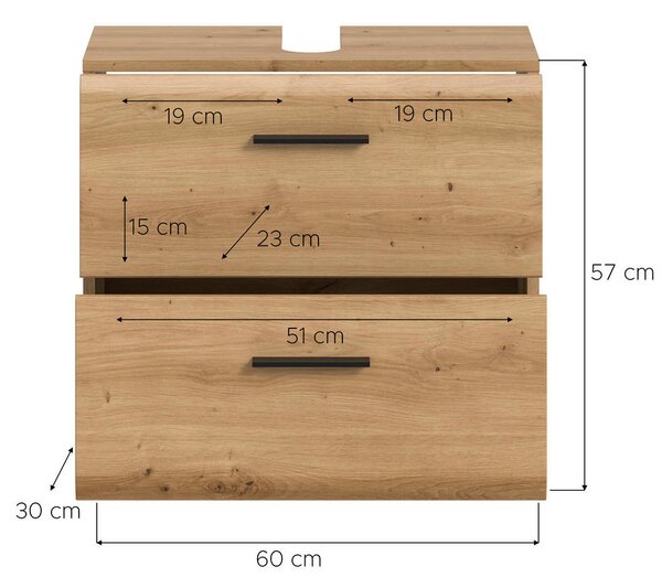 OMARICA ZA POD UMIVALNIK 60/58/30 cm
