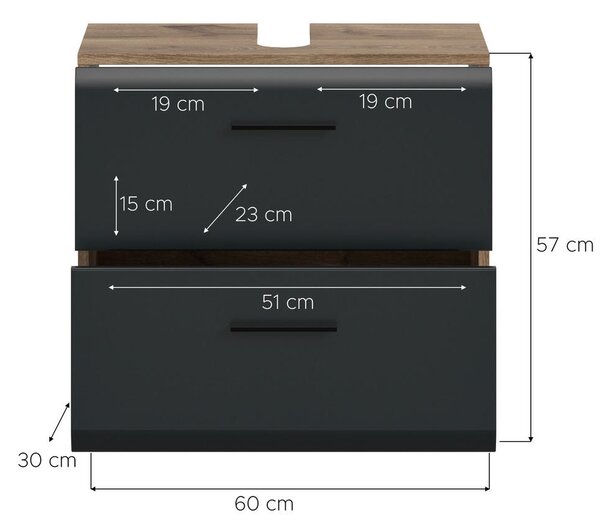 OMARICA ZA POD UMIVALNIK 60/58/30 cm