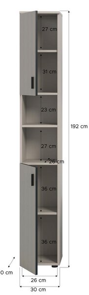 VISOKA OMARA 30/192/30 cm