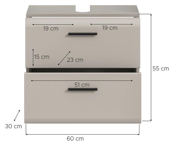 OMARICA ZA POD UMIVALNIK 60/55/30 cm