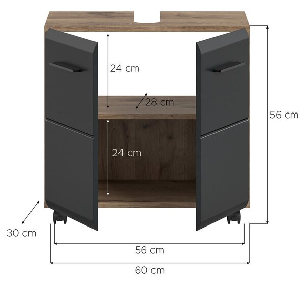 OMARICA ZA POD UMIVALNIK 60/58/30 cm