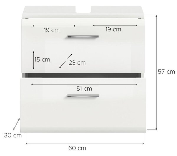 OMARICA ZA POD UMIVALNIK 60/58/30 cm