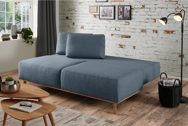 BOXSPRING ZOFA, modra, siva tekstil