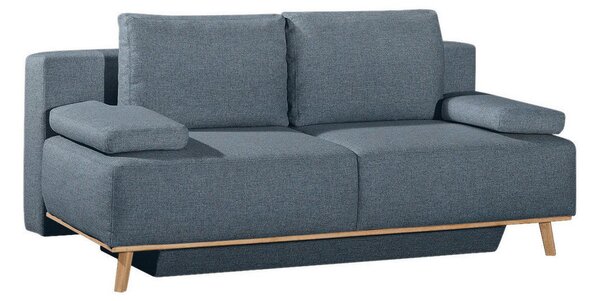 BOXSPRING ZOFA, modra, siva tekstil