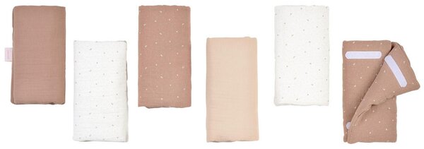 OBLOGA ZA POSTELJICO Vario 27/48 cm potiskano rjava, bež