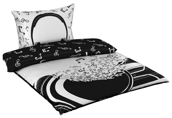 MLADINSKA POSTELJNINA MUSIC 140/200 cm renforcé