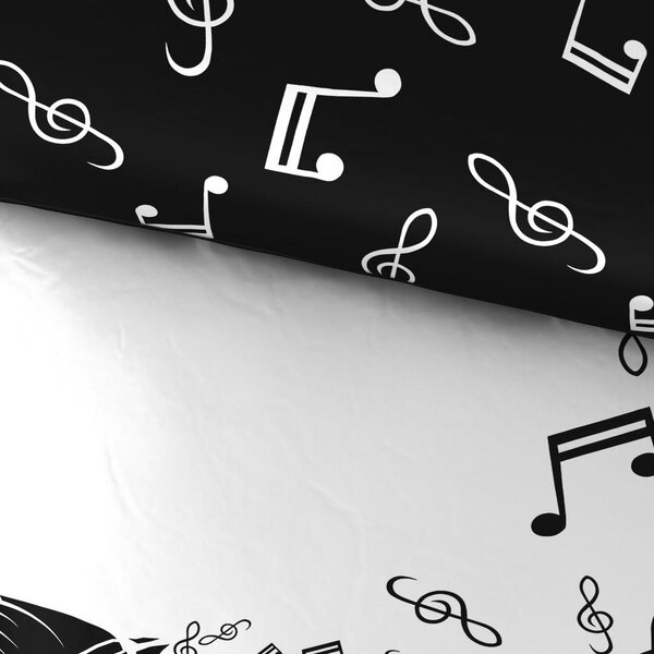 MLADINSKA POSTELJNINA MUSIC 140/200 cm renforcé