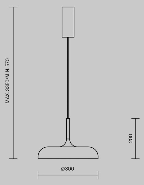 Maytoni LED obesek Gerhard, siva, Ø 30 cm, kovina