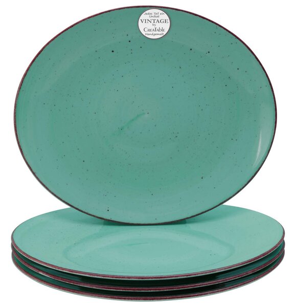 SET KROŽNIKOV ZA ZREZKE Vintage Nature Grün 30,5/26 cm