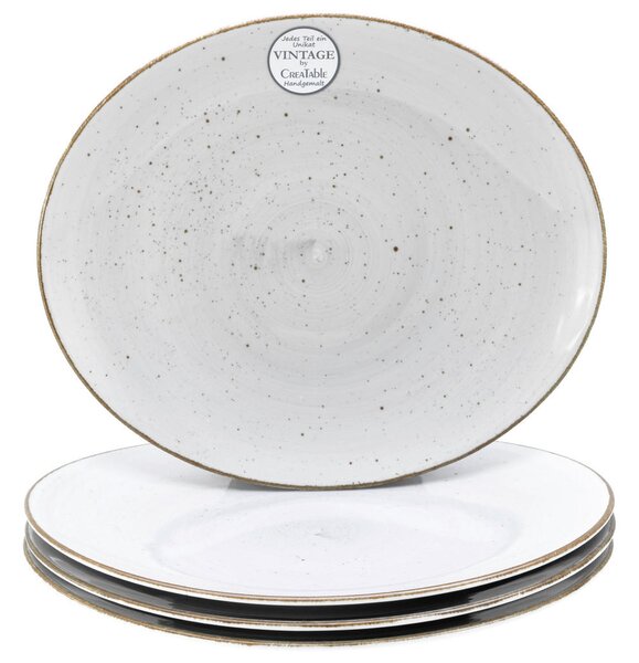 SET KROŽNIKOV ZA ZREZKE Vintage Nature Weiss 30,5/26 cm