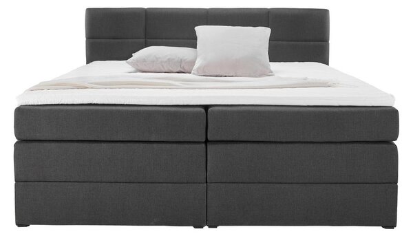 Bessagi Home Postelja Boxspring Greta, Temno Siva, 180x200
