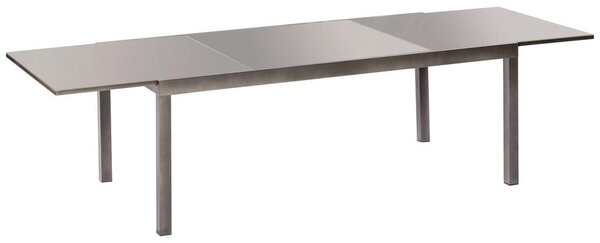 Gardenson Raztegljiva Vrtna Miza Ambia, Aluminij, Steklo, 220-340x110
