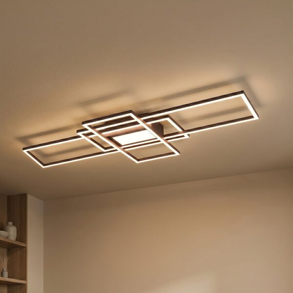 Trio Lighting Stropna svetilka Irvine LED 3.000-6.500 K, antracit, zatemnjen, Črna, Dnevna soba / jedilnica, Kovina, Sodobni