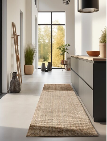 Tekač iz jute v naravni barvi 80x200 cm Bouclé – Hanse Home