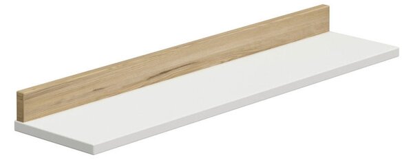 STENSKI REGAL 94,8/8,2/22,5 cm bela, barve hrasta