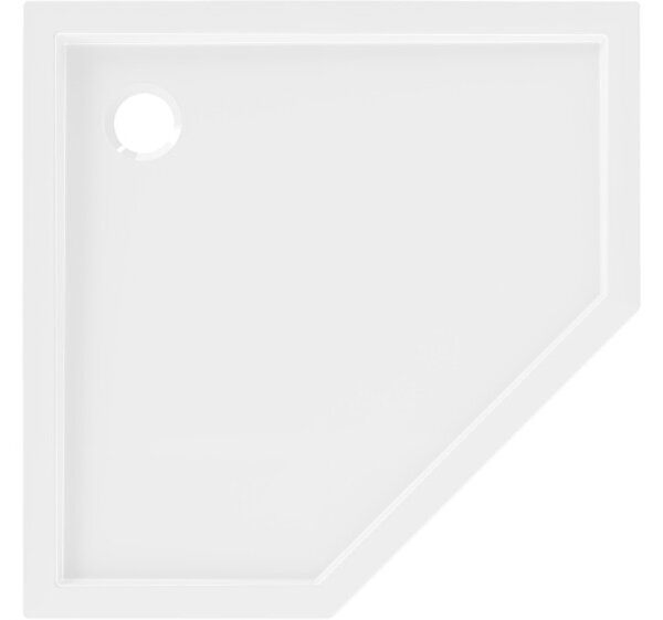 Mexen Flow petkotni tuš kad slim 80 x 80 cm, bel sijaj - 46P108080