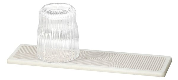 Bež odcejalna podloga iz diatomejske zemlje 30x8 cm Damon – Wenko