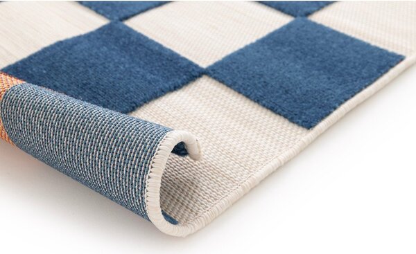 Modra/kremno bela notranja in zunanja preproga 160x230 cm Cuadros – Universal