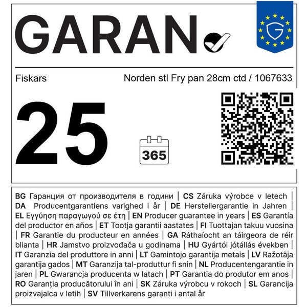 PONEV ZA PRAŽENJE Fiskars Norden 28 cm