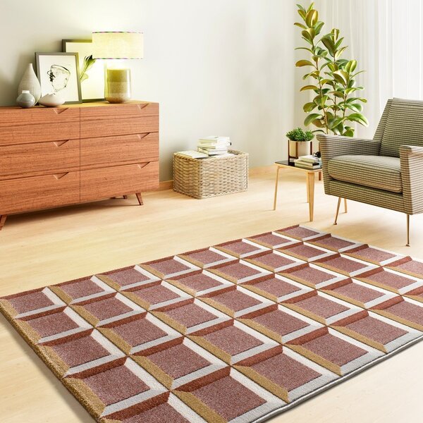 Preproga v barvi terakote 200x290 cm Amara – Universal