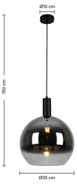 VISEČA SVETILKA 35/150 cm 40 W E27