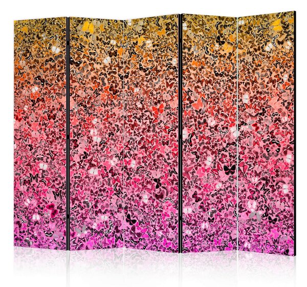 PARAVAN 225/172/3 cm rumena, pink