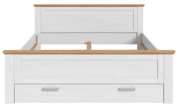 POSTELJA 180 cm x 200 cm , leseni material barve macesna
