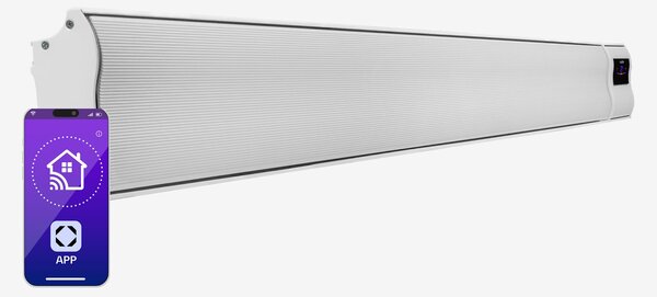Blumfeldt Cosmic Beam Smart 30, infrardeči grelec, 3000 W, krmiljenje z aplikacijo, bela barva