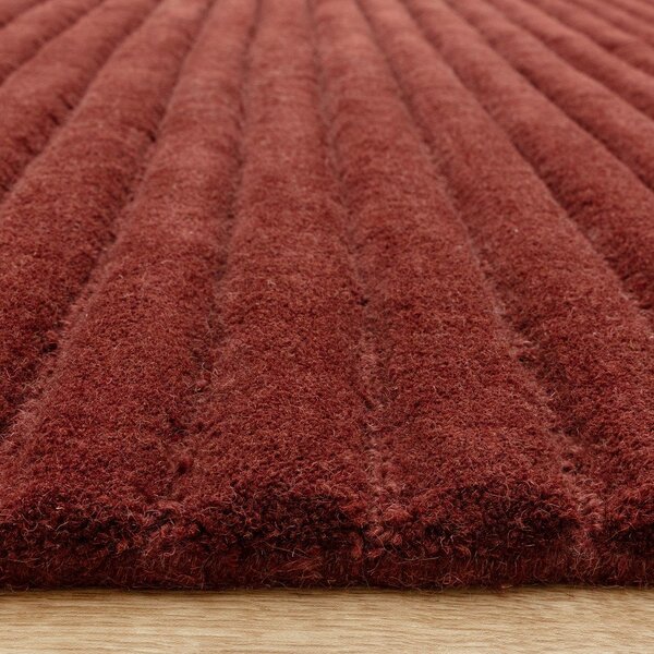 Bordo rdeča ročno tkana volnena preproga 120x170 cm – Asiatic Carpets