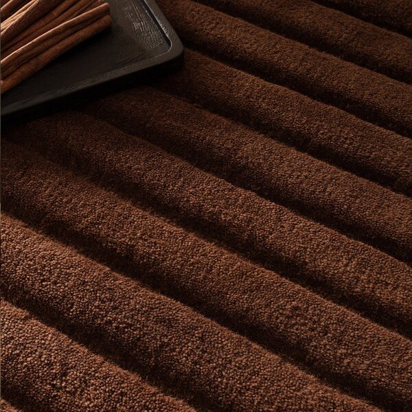 Temno rjava ročno tkana volnena preproga 160x230 cm – Asiatic Carpets