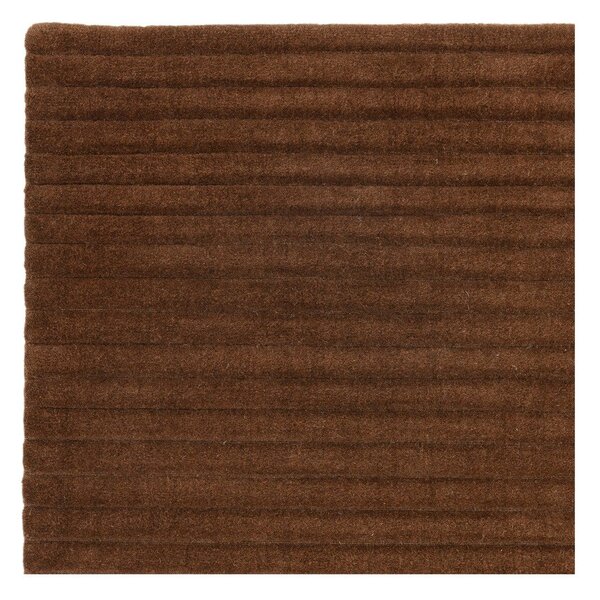 Temno rjava ročno tkana volnena preproga 160x230 cm – Asiatic Carpets