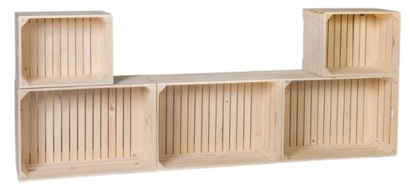 ATMOWOOD Leseni zaboji komplet za dnevno sobo 180 x 69 x 24 cm