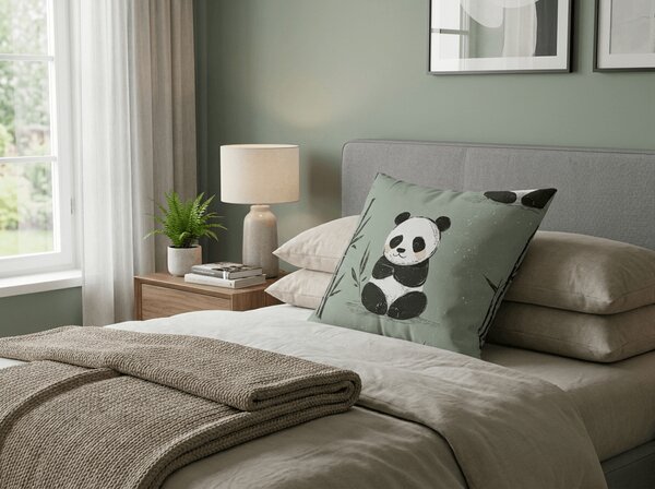 Prevleka za blazino iz mikrovlaken PANDA RELAX 45x45 cm, mentol