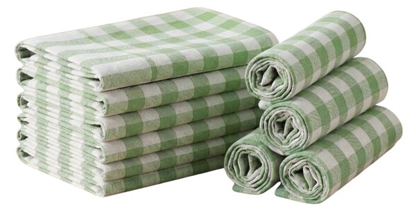 Kuhinjska krpa CORIVA 50x70 cm svetlo zelena, set 10 kosov
