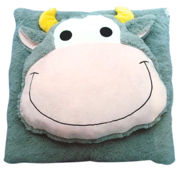 Otroška blazina CUDDLI FRIENDS 70x70 cm plišasta - več barv Barva: Rjava