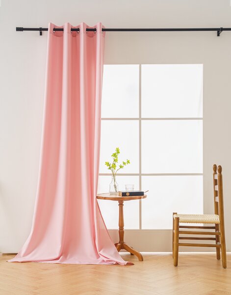 Zavesa OXFORD LIGHT 140x250 cm, roza Za obesiti: Trak za nabiranje