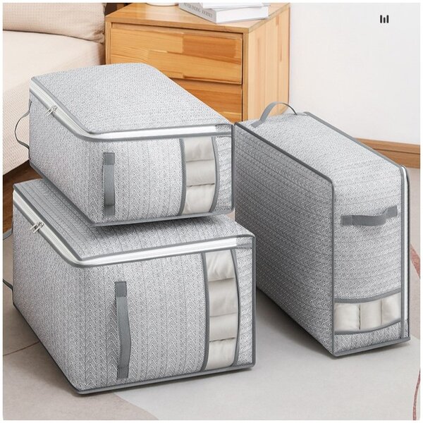 Organizator za omaro SENCA XL 52x44x30 cm siv