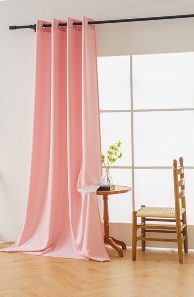 Zavesa OXFORD LIGHT 140x250 cm, roza Za obesiti: Trak za nabiranje