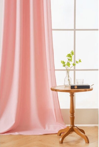 Zavesa OXFORD LIGHT 140x250 cm, roza Za obesiti: Trak za nabiranje