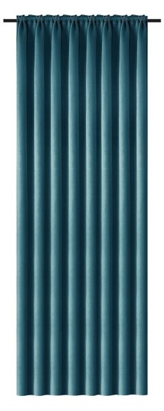 Modrozelena zavesa OXFORD 140x250 cm Za obesiti: Trak za nabiranje
