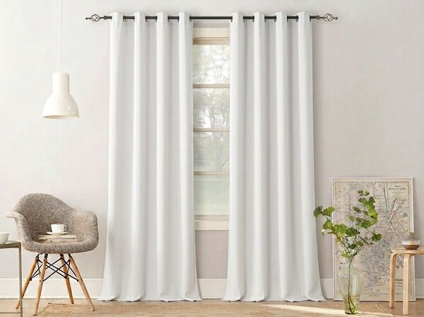Zavesa OXFORD LIGHT 140x250 cm, bela Za obesiti: Trak za nabiranje
