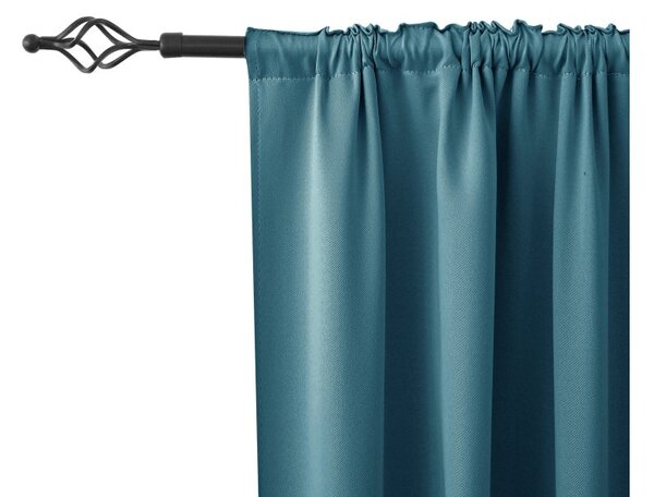 Modrozelena zavesa OXFORD 140x250 cm Za obesiti: Trak za nabiranje