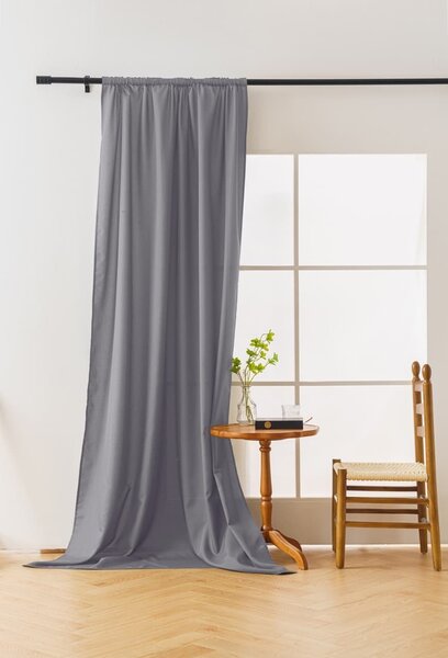 Zavesa OXFORD LIGHT 140x250 cm, svetlo siva Za obesiti: Trak za nabiranje