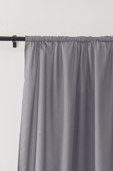 Zavesa OXFORD LIGHT 140x250 cm, svetlo siva Za obesiti: Trak za nabiranje