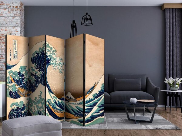 Artgeist Paravan Hokusai I, 5-Delni, Enostranski