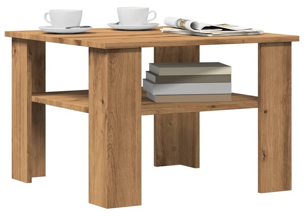 VidaXL kavna mizica Artisan Oak 60x60x42 cm inženirski les