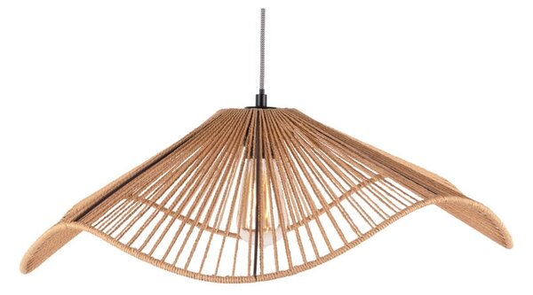 Viseča svetilka v zlati barvi s senčnikom iz papirnatega prepleta ø 62 cm Sombra – Leitmotiv